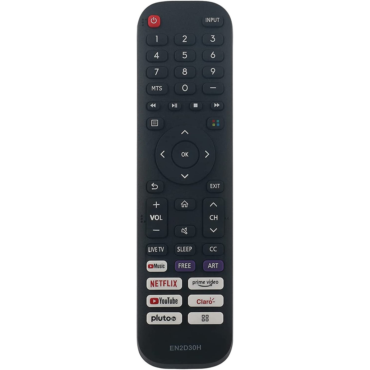 New EN2D30H Replaced Remote for Hisense 4K UHD LED Smart TV 75A7100F 55AE7200F 65A7500F