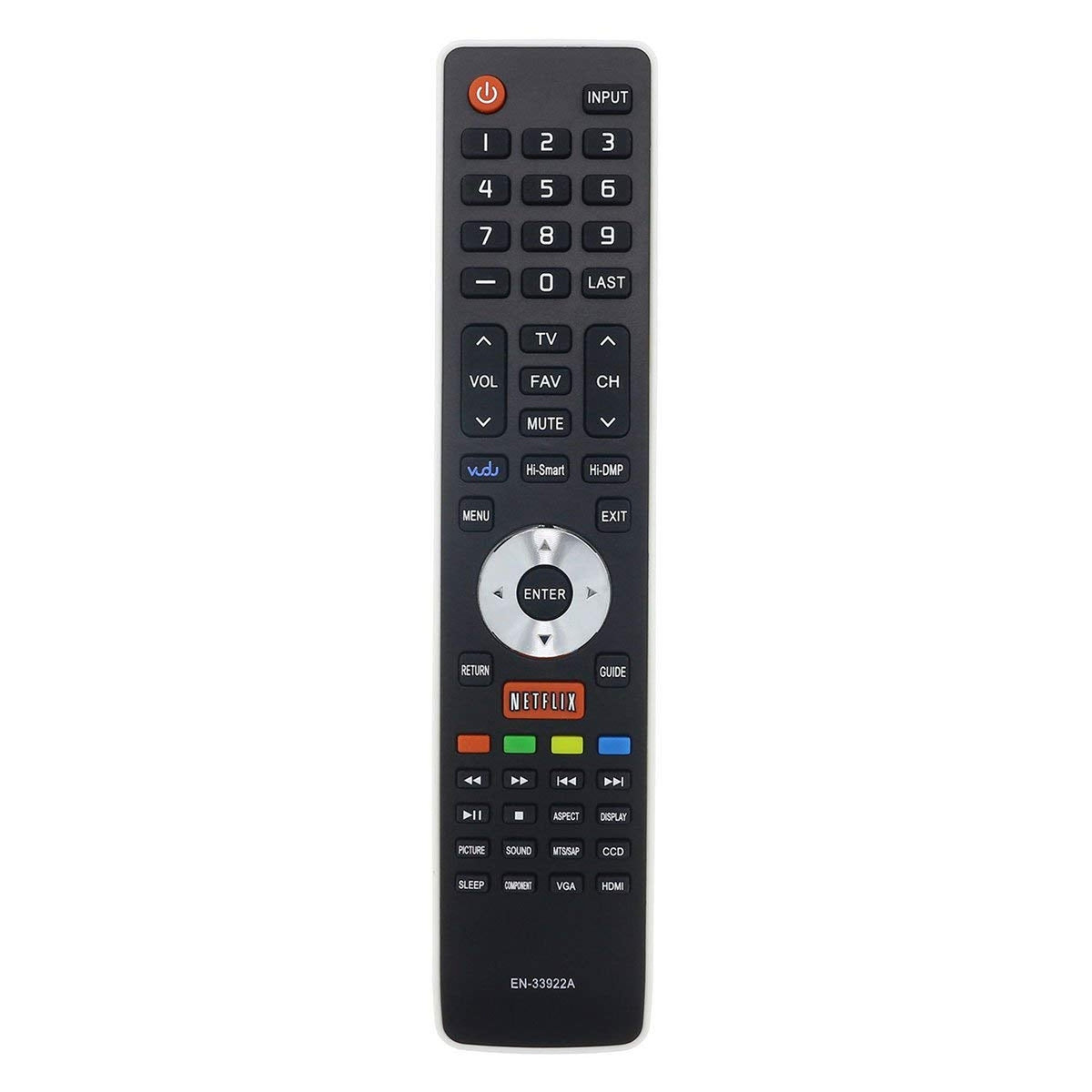 Young EN-33922A Remote Control for Hisense Smart Internet TV LHD32K366WUS LTDN40K366NWUS LTDN40K366WUS LTDN50K366GWUS LTDN50K610GW LTDN55K610GW