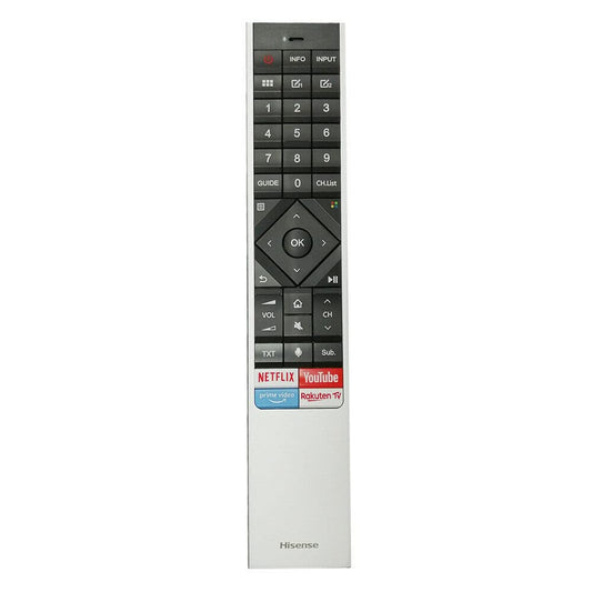 New ERF6A62 Original Remote for Hisense UHD 4K Smart TV H55O8B H55U8B H65U8B with Netflix, YouTube, Prime Video, Rokuten TV Hot Keys