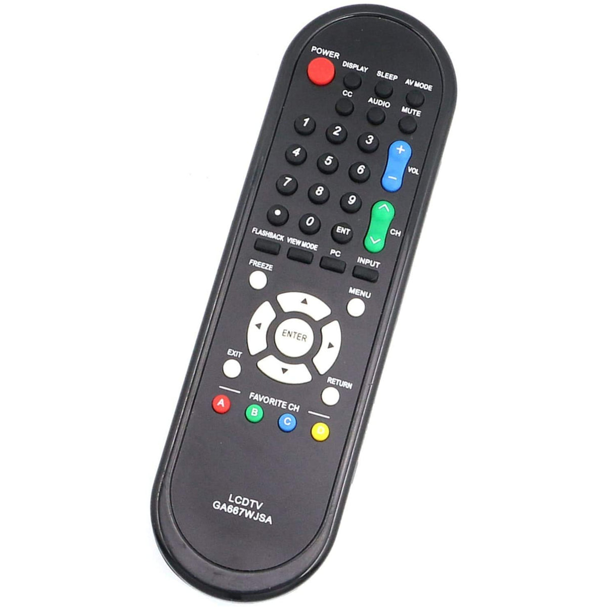 New GA667WJSA Replacement Remote for Sharp TV LC-32AV22U LC-60LE600U LC-46SB54 LC-52SB55U LC-32SB27U LC-46SB54U LC32SB24U LC-32D49 LC-32D49U LC-37SB24 LC-32D44U LC32D47U LC52SB55U LC37D44U LC-32D47