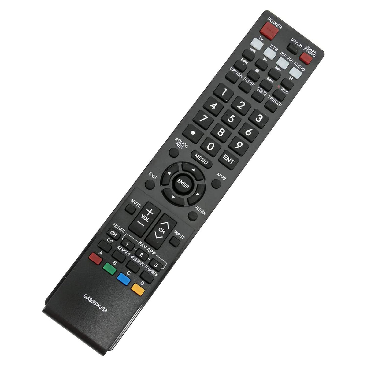 New Replacement Remote Control for GA935WJSA Sharp AQUOS LED HDTV TV LC-70LE734U LC-40LE830U LC40LE830UN LC46LE830UN LC52LE830UN LC60LE830UN