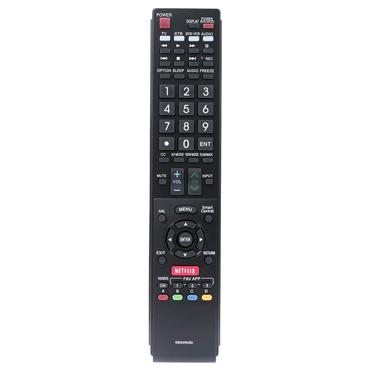 New GB004WJSA Remote Control for Sharp LED HDTV w/Netflix 2D/3D Button