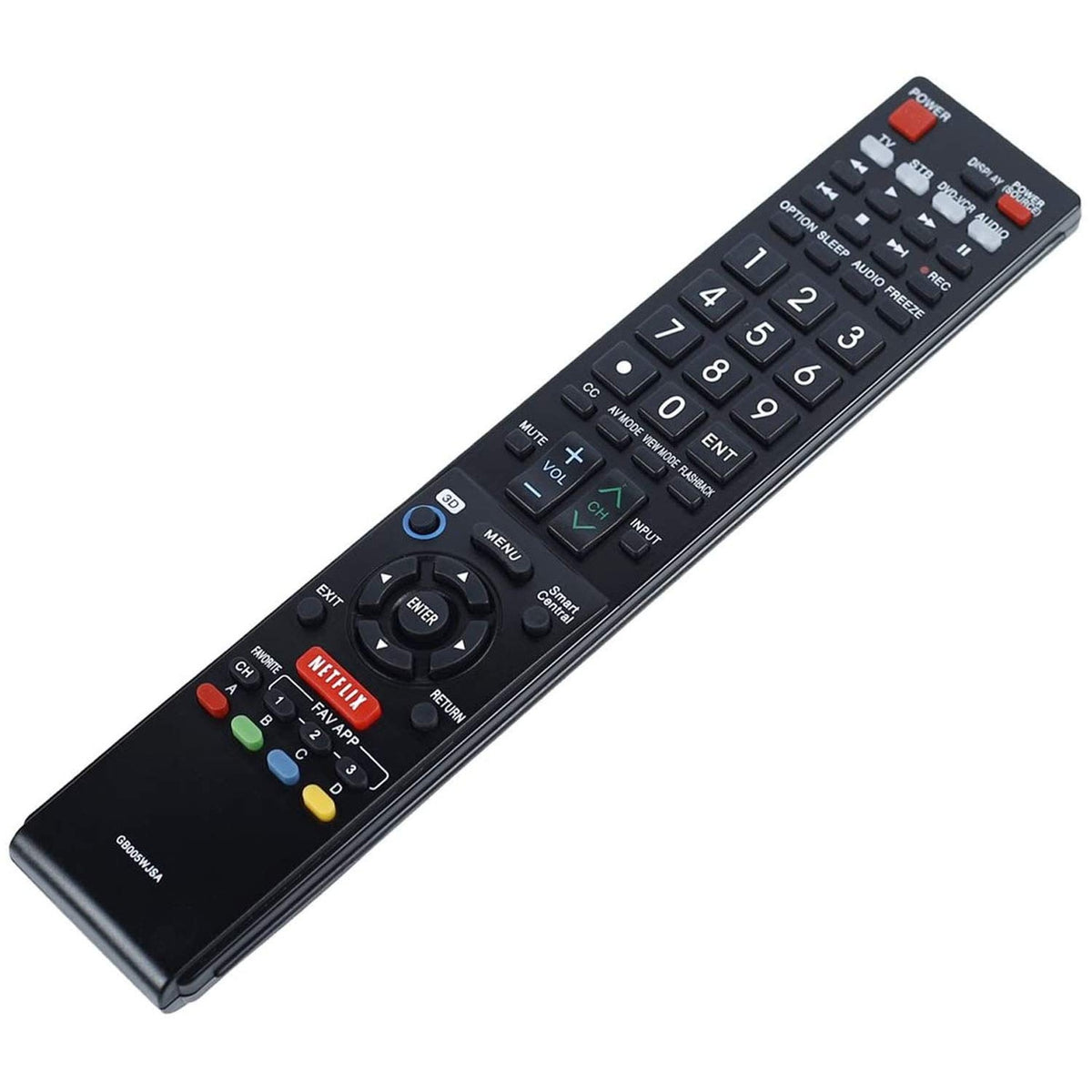 Young New GB005WJSA Replacement Remote fit for Sharp Aquos BDAMS20 LC60C7450 LC60C7450U LC60C8470U LC60LE655U LC60LE657U LC60LE745 LC60LE745U LC60LE755U LC60LE757U LC60LE845U LC60LE847,YY-GB005WJSA