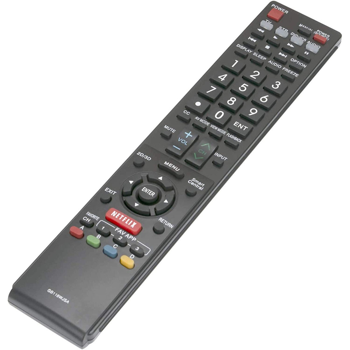 Young Replacement Sharp AQUOS Remote Control GB118WJSA Fit for Sharp AQUOS TV GB004WJSA GB005WJSA GA890WJSA GB105WJSA GA935WJSAE