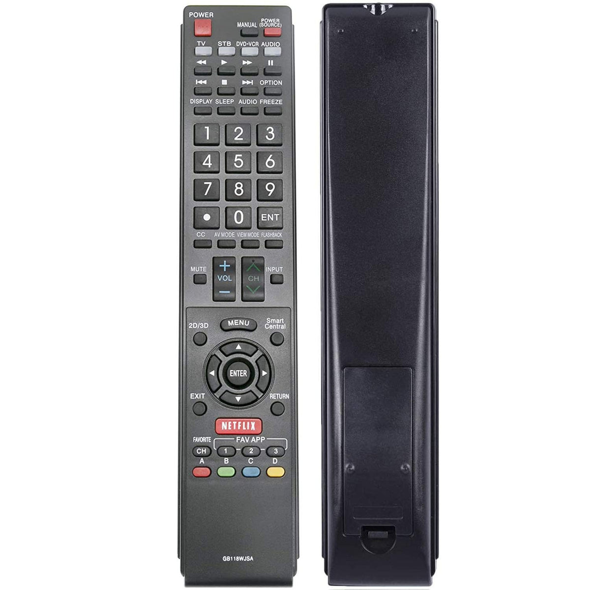 Young Replacement Sharp AQUOS Remote Control GB118WJSA Fit for Sharp AQUOS TV GB004WJSA GB005WJSA GA890WJSA GB105WJSA GA935WJSAE