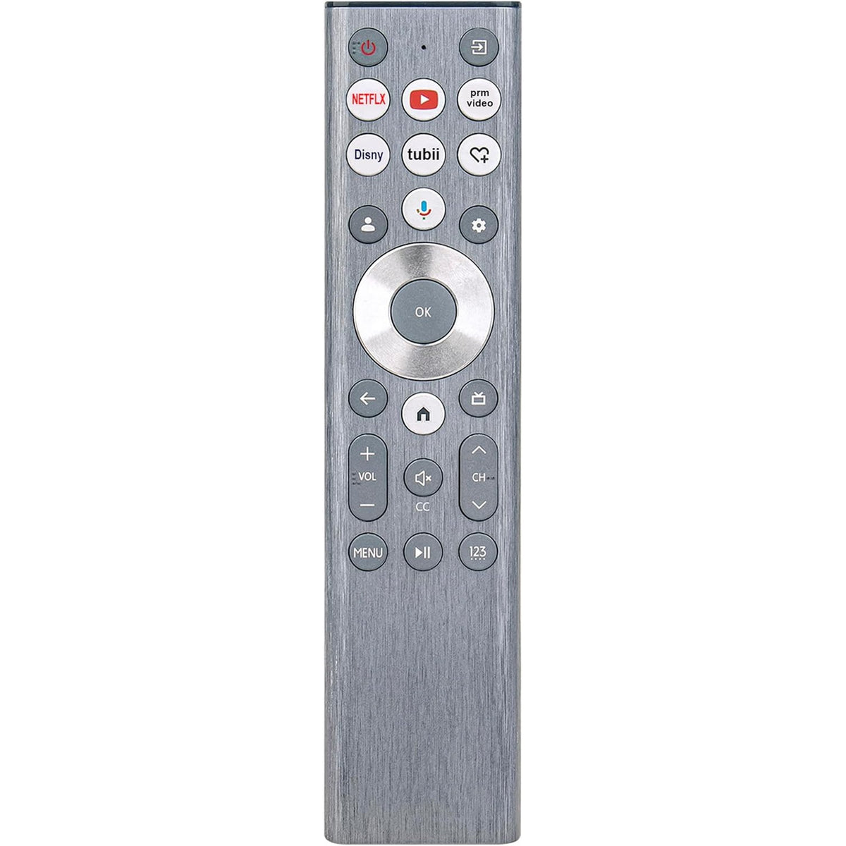 Besia Replace Remote Control fit for His-ense U6 U7 U8 Series Mini-LED ULED 4K UHD Google Smart TV 55U8N 65U8N 75U8N 85U8N 100U8N 55U7N 65U7N 75U7N 55U6N 65U6N 75U6N 85U6N (No Voice Command)