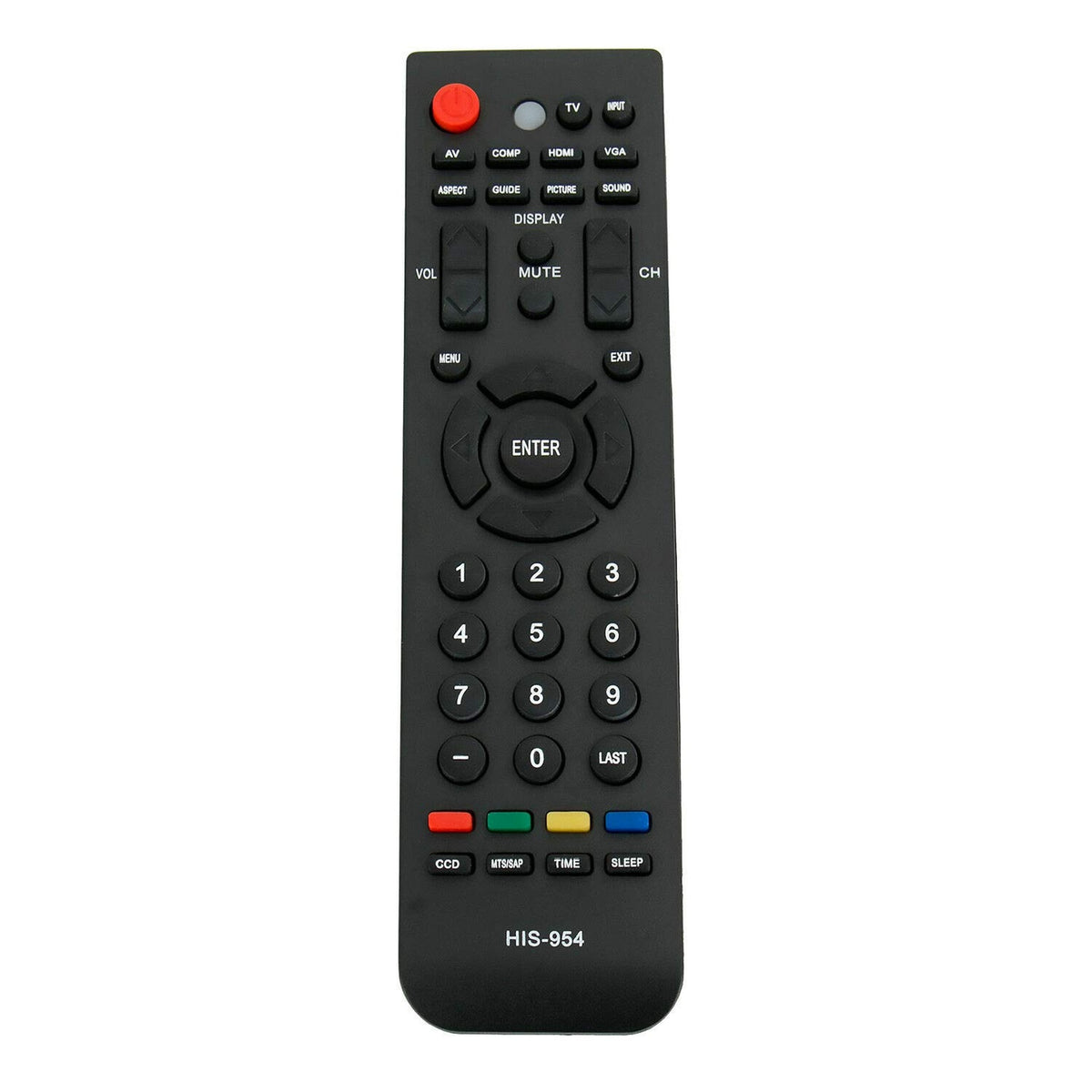 Young HIS-954 Remote Control for Hisense TV F46K20E, F46V86C, F46V89C, F55V89C, H32K26E, H32V77C