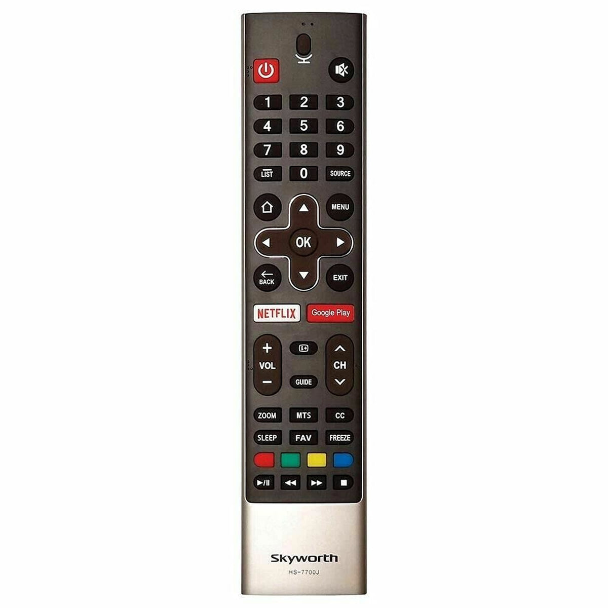 New HS-7700J Original Remote for Skyworth Android Voice Smart TV 50G2A, 55G2A, 58G2A, 55XA8000, 65XA8000, 65U2A, 43U5A, 49U5A, 55U5A, 55U5200