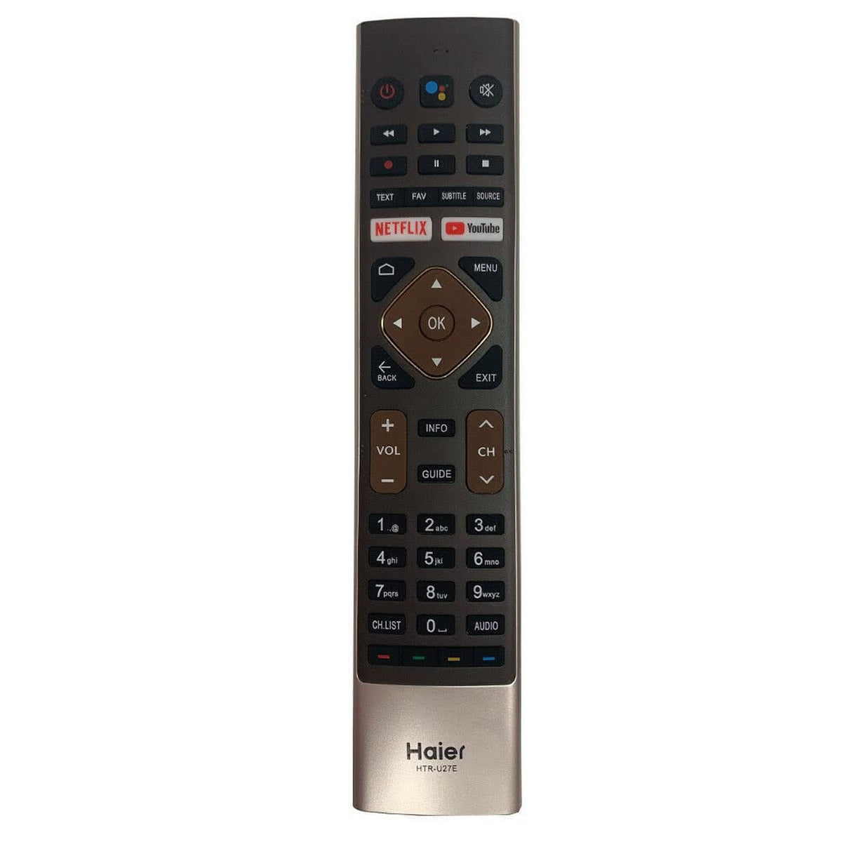 New HTR-U27E Original Voice Remote for Haier Smart TV LE55K6600UG LE32K6600SG LE43K6700UG LE43K6600SG LE50K6700UG LE50U6900UG LE55K6700UG LE55U6900UG LE58U6900UG LE65K6700UG LE65U6900UG LE65S8000UG