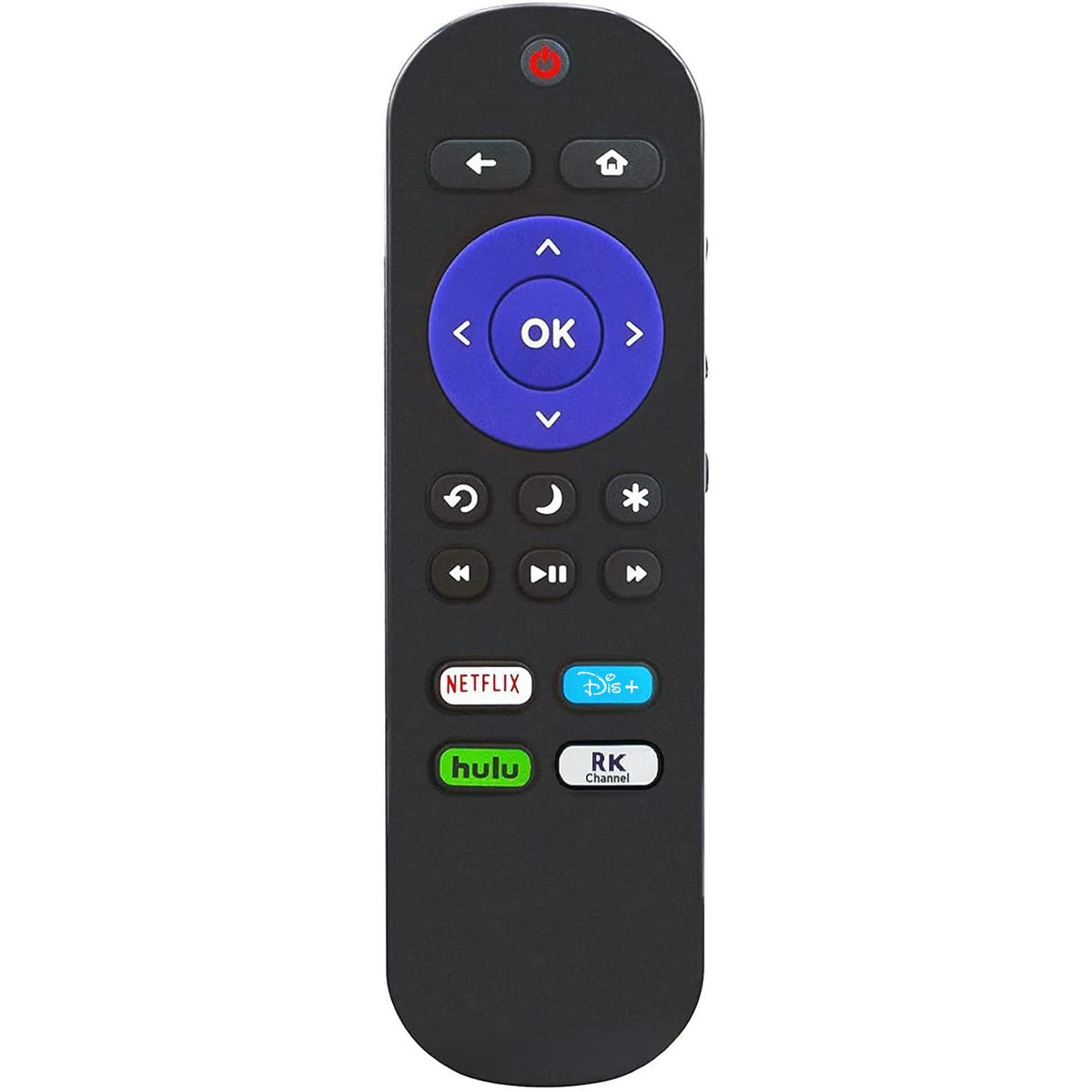 New Replaced Remote for All Hisense ROKU Smart TVs with DISY Netflix Hulu Roku App Keys fit for 40H4E 43H4D 43H4E 43R7E 50H4D 50H4 55H4 48H4 40H4 R6070 50R7E 32H4C 32H4D 32H4E 32H4F 40H4C 40H4D