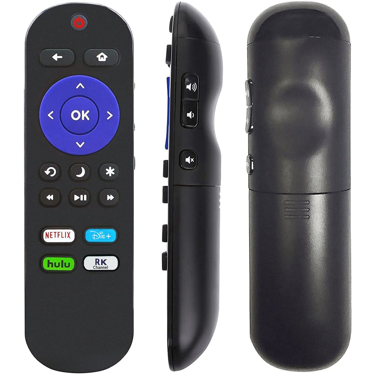New Replaced Remote for All Hisense ROKU Smart TVs with DISY Netflix Hulu Roku App Keys fit for 40H4E 43H4D 43H4E 43R7E 50H4D 50H4 55H4 48H4 40H4 R6070 50R7E 32H4C 32H4D 32H4E 32H4F 40H4C 40H4D