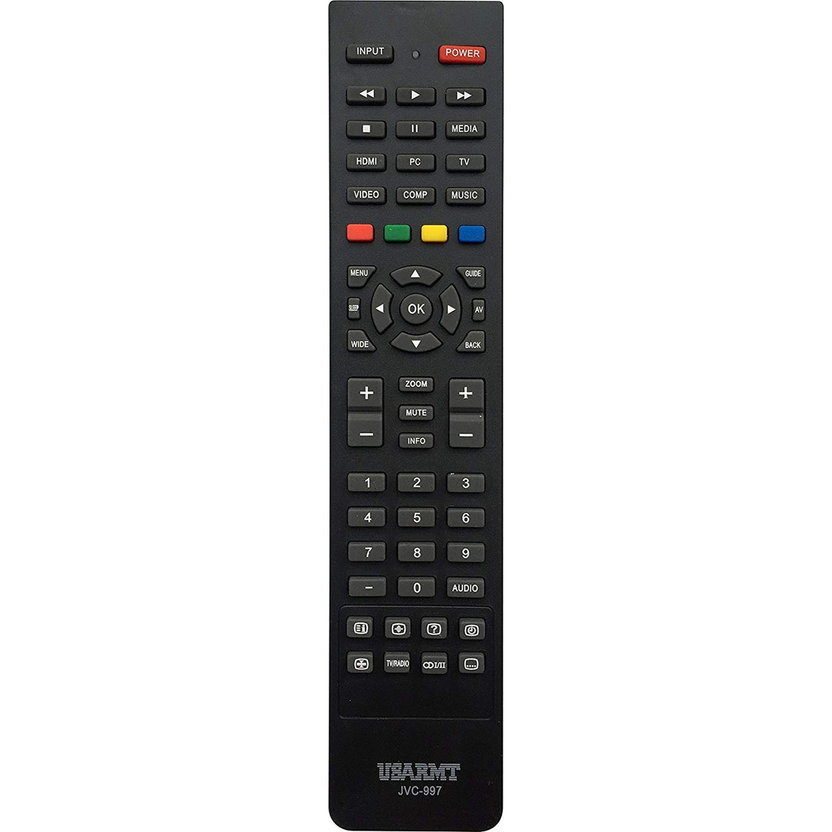 Young New JVC-997 Replacement Remote Control fit for JVC LCD LED Smart TV