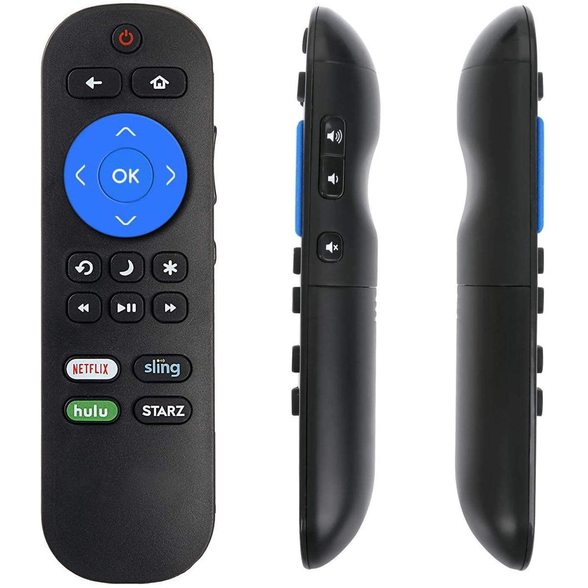 New LC-RCRUS-18 Remote Control Replaced for Sharp Roku TV with Netflic Sling hulu and Starz app Keys sub LC-32LB591U LC-55LBU591U LC-50LBU591U LC-43LBU591U LC-32LBU591U 398GR10BESPN0002