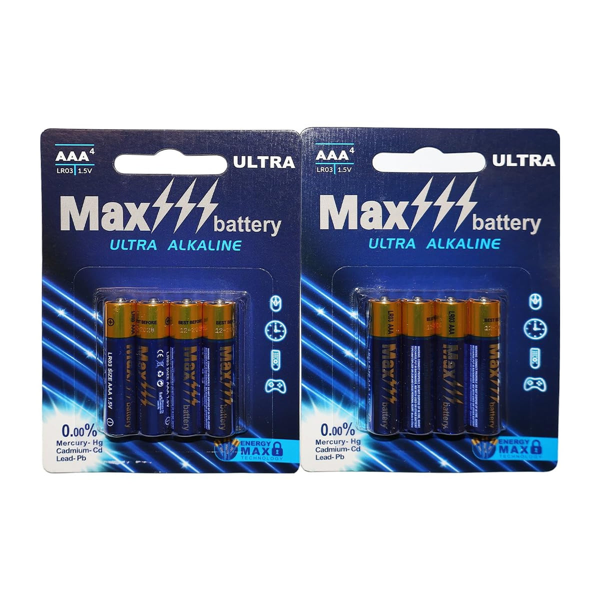 Besia LR03 1.5V AAA Batteries 8 Pack AAA Battery with Long-Lasting Power, Alkaline AAA Battery for Household and Office Device