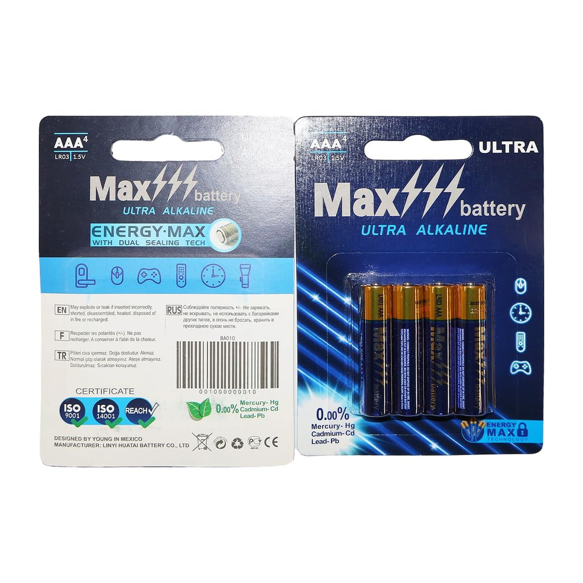 Besia LR03 1.5V AAA Batteries 8 Pack AAA Battery with Long-Lasting Power, Alkaline AAA Battery for Household and Office Device