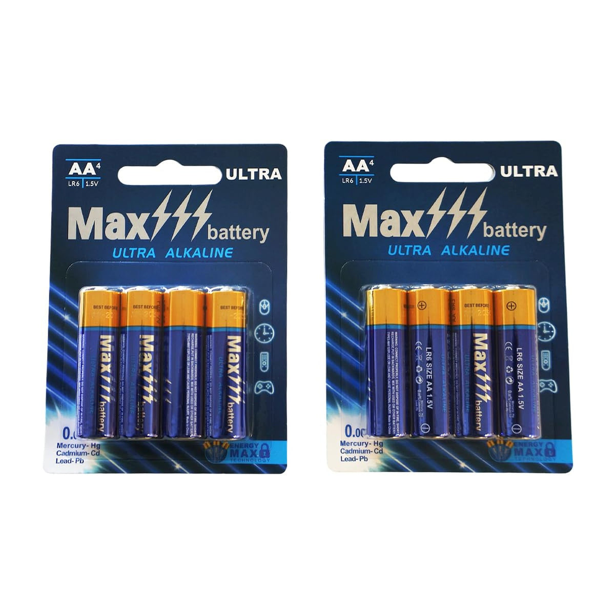 Besia LR6 1.5V AA Batteries,8 Pack AA Battery with Long-Lasting Power, Alkaline AA Battery for Household and Office Device