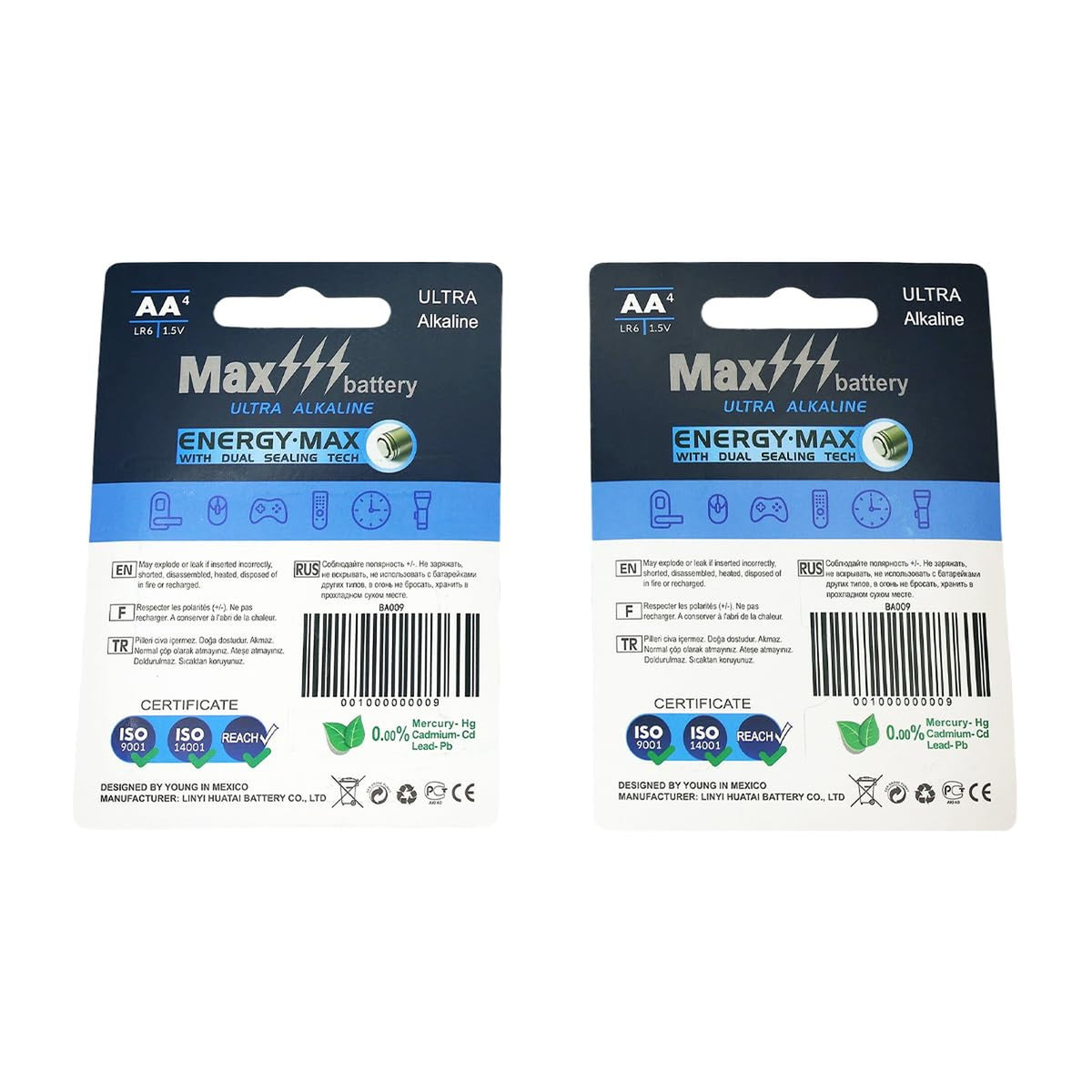 Besia LR6 1.5V AA Batteries,8 Pack AA Battery with Long-Lasting Power, Alkaline AA Battery for Household and Office Device