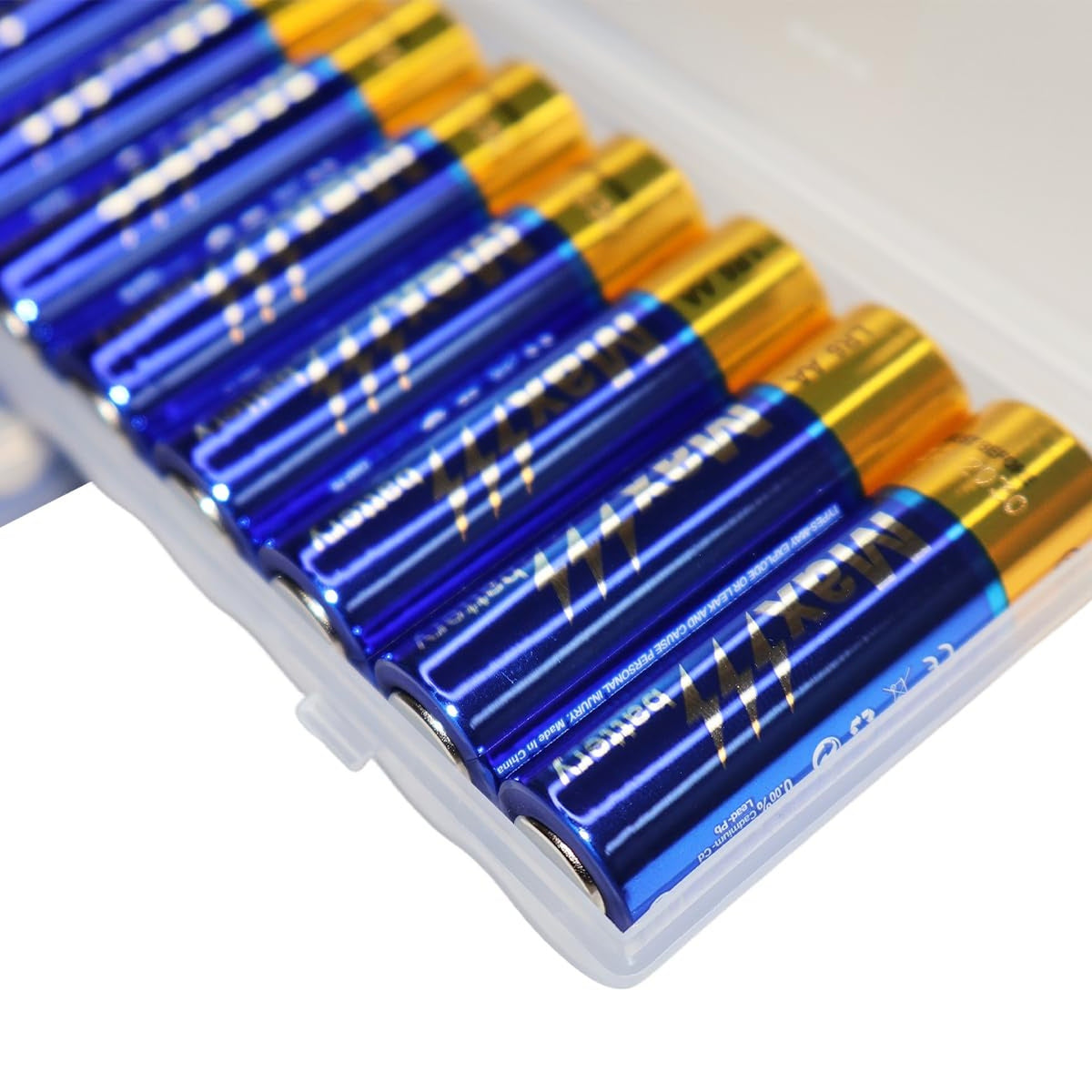 Besia AA Alkaline Batteries 10-Pack, 1.5V Double A LR6 Battery with Long-Lasting Power & Leak-Proof Design, Includes Reusable Storage Case, Ideal for Toys, Game Controllers, and Household Devices