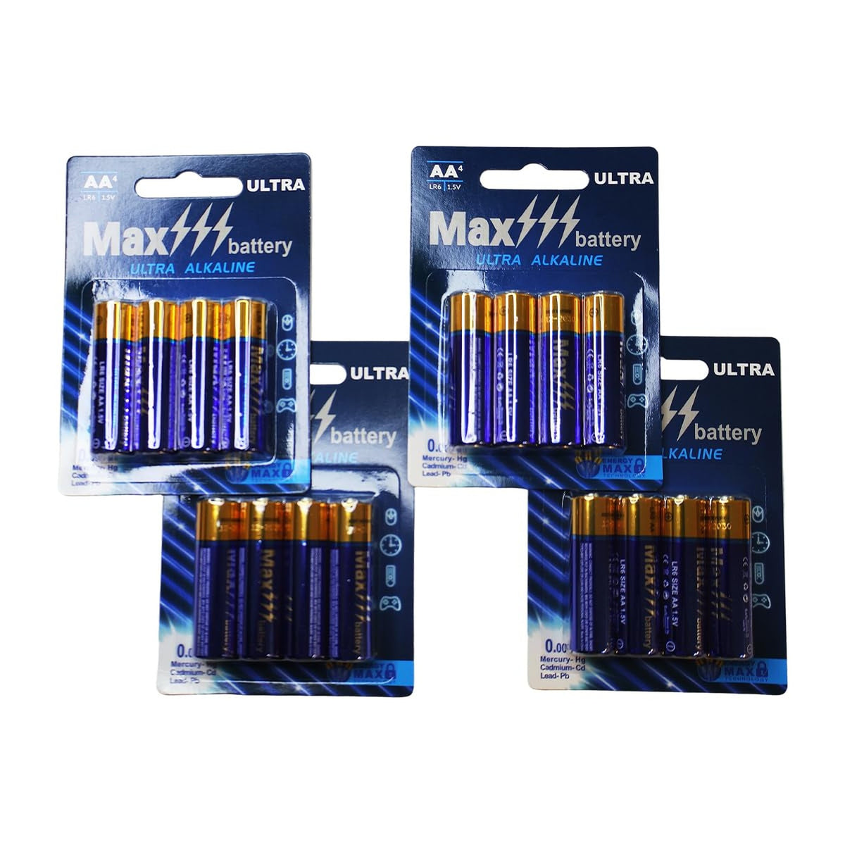 Besia LR6 1.5V AA Batteries 16PACK AA Battery with Long-Lasting Power, Alkaline AAA Battery for Household and Office Device