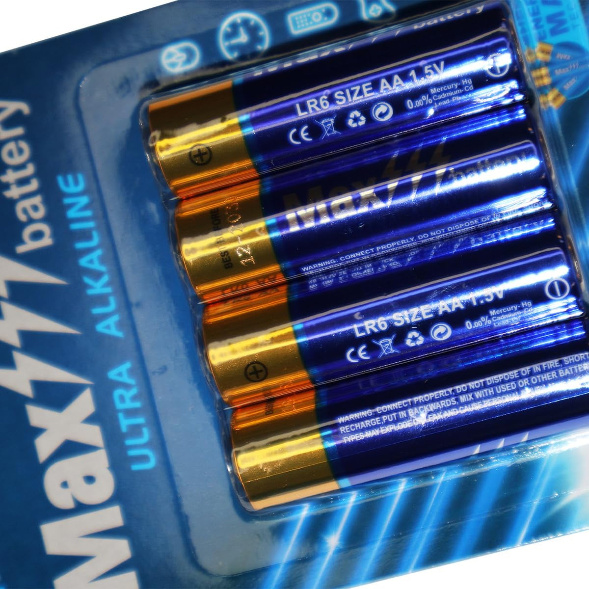 Besia LR6 1.5V AA Batteries 4 Pack AA Battery with Long-Lasting Power, Alkaline AAA Battery for Household and Office Device