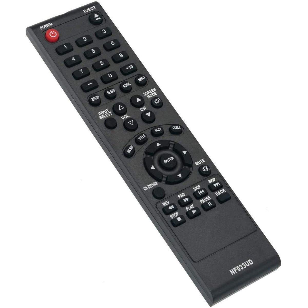 New NF033UD Replaced Remote Applicable for Sylvania Emerson TV DVD Player LD190SS1 LD190SS2 LD195SSX LD320SS1 LD320SS2 LD320SSX LD370SSX LD190EM1 LD190EM2 LD260EM2 LD320EM2 A9DF1UH
