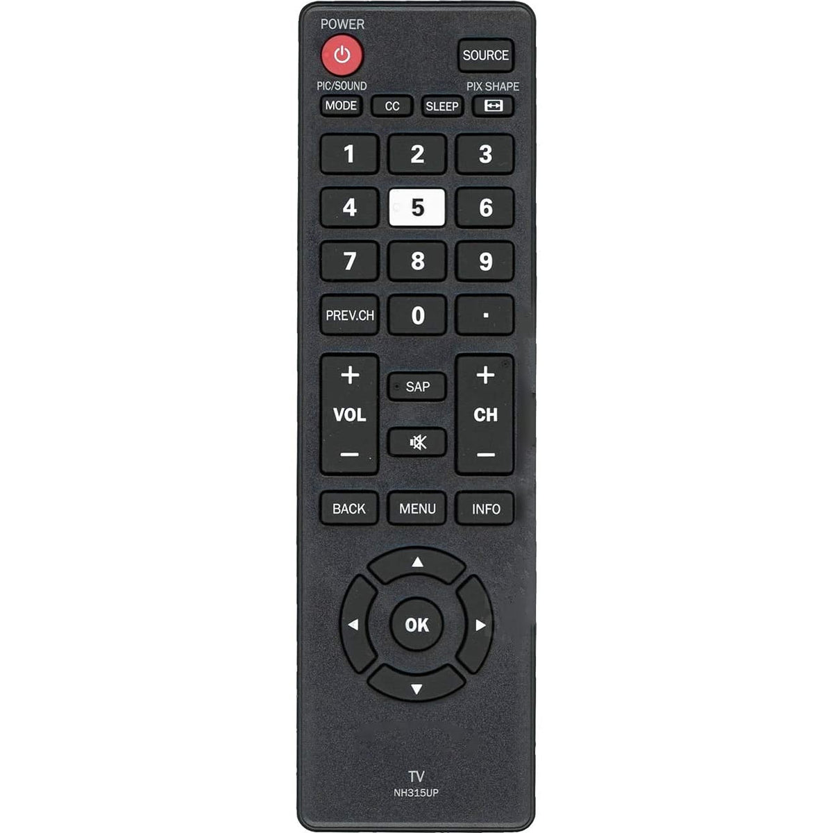 New NH315UP Remote Control fit for Sanyo LED TV HDTV FW32D06F FW40D36F FW43D25F FW50D36F FW55D25F FW32D06F-B
