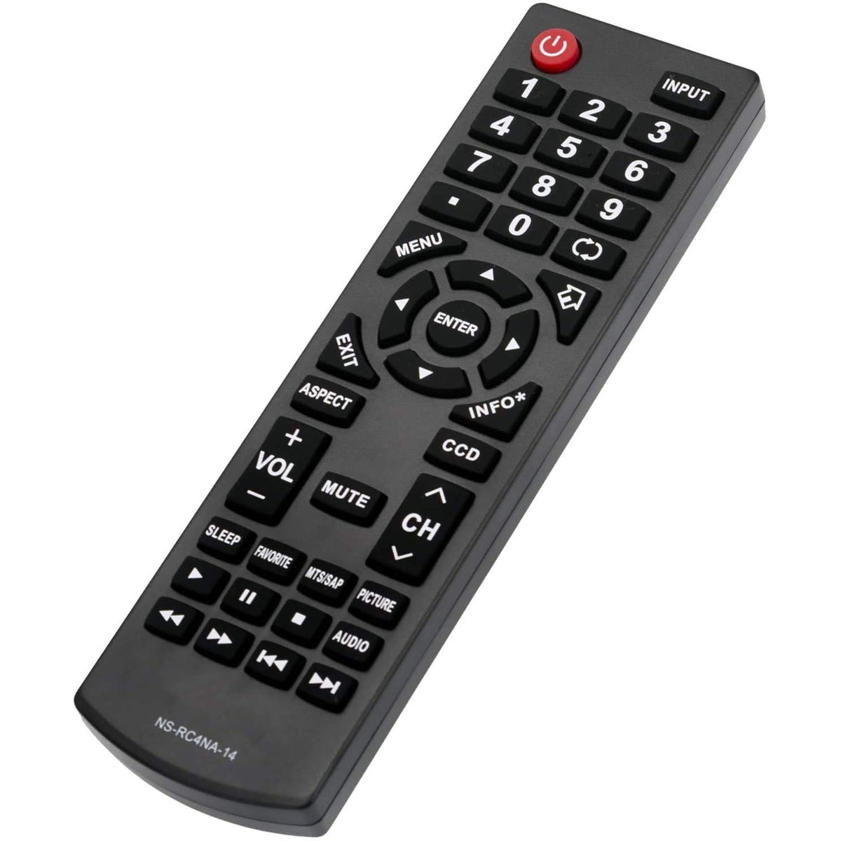 New Remote Control NS-RC4NA-16 for Insignia TV NS-48D510NA15 NS-19E310NA15 NS-24D510NA15