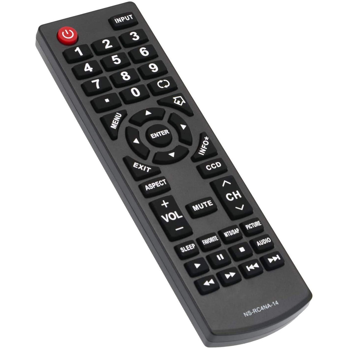 New Remote Control NS-RC4NA-16 for Insignia TV NS-48D510NA15 NS-19E310NA15 NS-24D510NA15