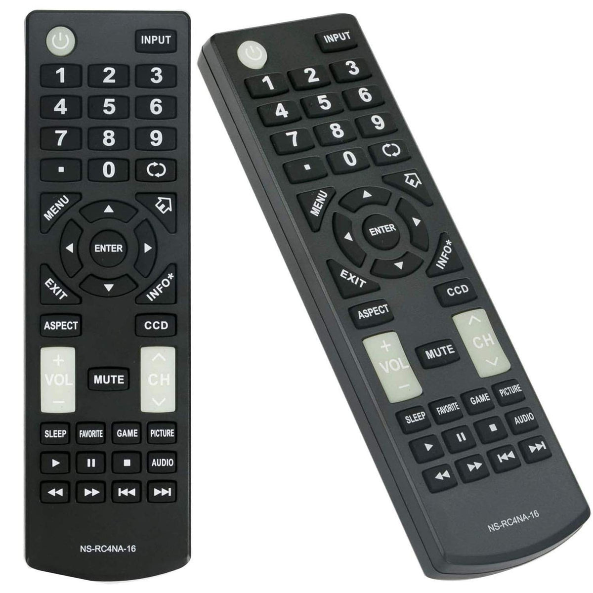 New Remote Control NS-RC4NA-16 for Insignia TV NS-19D220MX16 NS19D220MX16 NS-19D220NA16 NS19D220NA16 NS-24D220MX16 NS24D220MX16