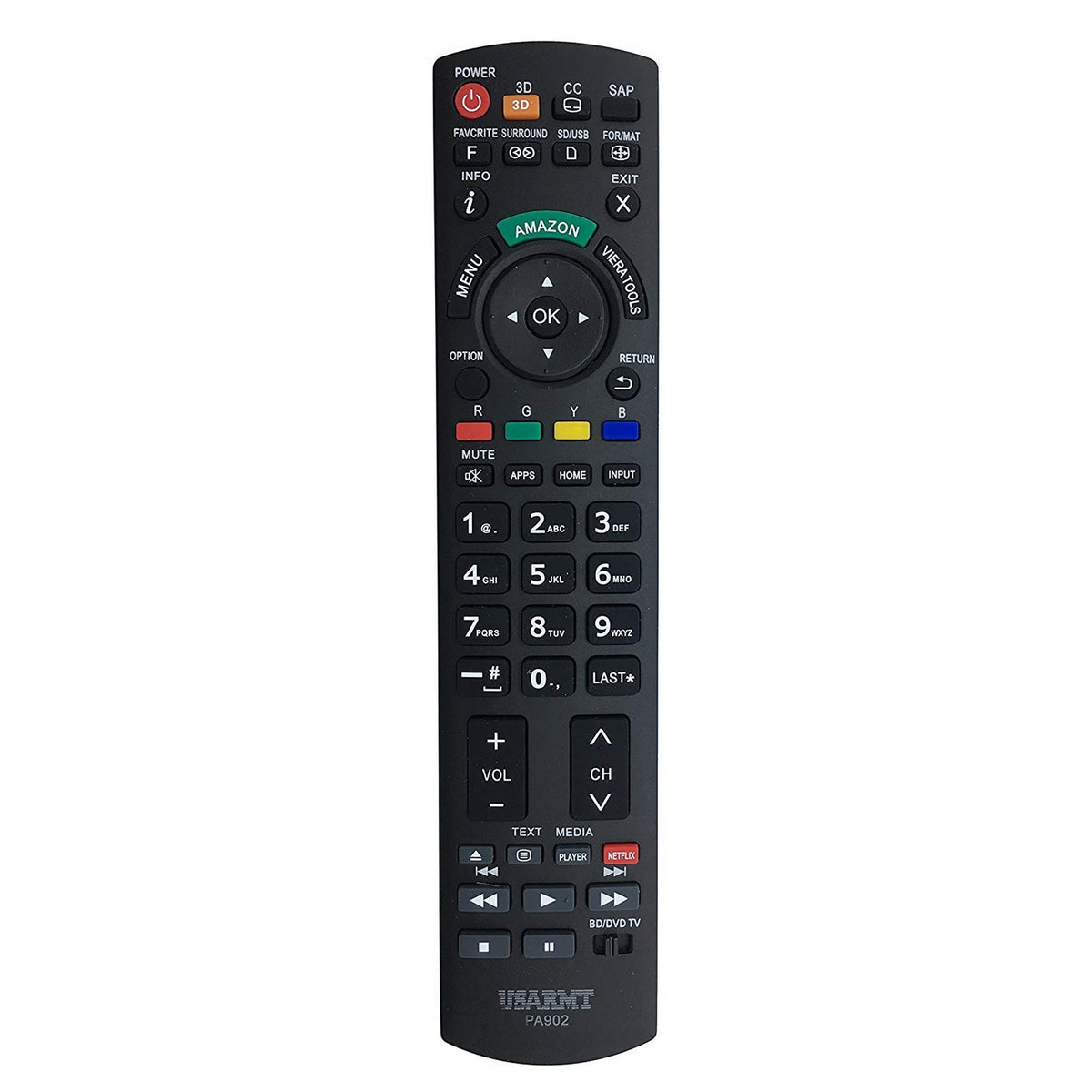 Young New PA902 Remote Control Fits for Panasonic TV Blu-ray Player EUR7627Z20 N2QAYB000706 N2QAYB000100 N2QAYB000221 N2QAYB000570 N2QAYB000703