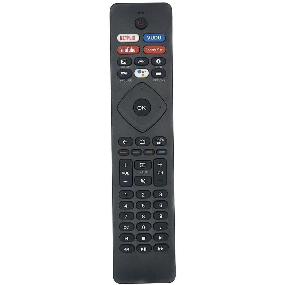 BESIA New NH800UP Remote Control for Philips TV Remote Replacement for All Philips Smart TV Remote IR Remote for Philips Android LED LCD 4K Smart TV Wr 4 Shortcut Hotkeys