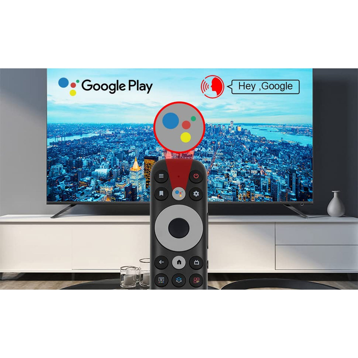 RC902N-FMR1 Voice Replaced Remote fit for All TCL Android TV and TCL Google TV, S546 R646 Mini-LED QLED 4K UHD Smart TV 75R646 55S546 50S546 65R646 55R646 75S546 65S546