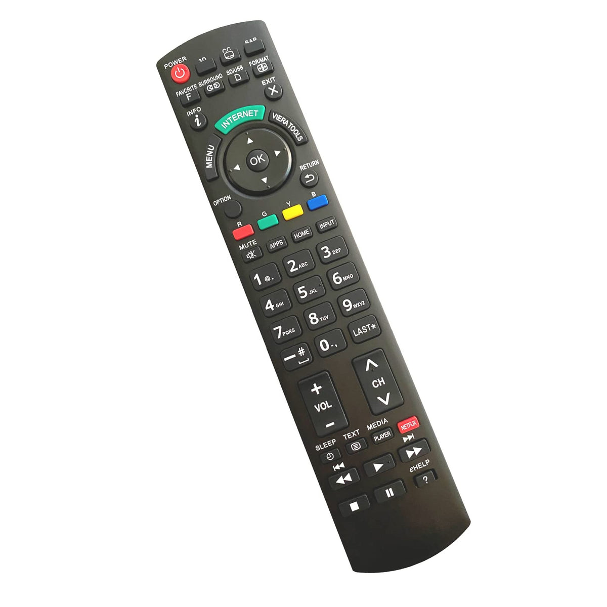 Young Universal Replacement Remote Control Pan-918 for All Panasonic Netflix 3D TV TC-L47E5X TC-L42E50 TC-P54G20 TC-P54VT25 Viera LCD LED Plasma HDTV TV