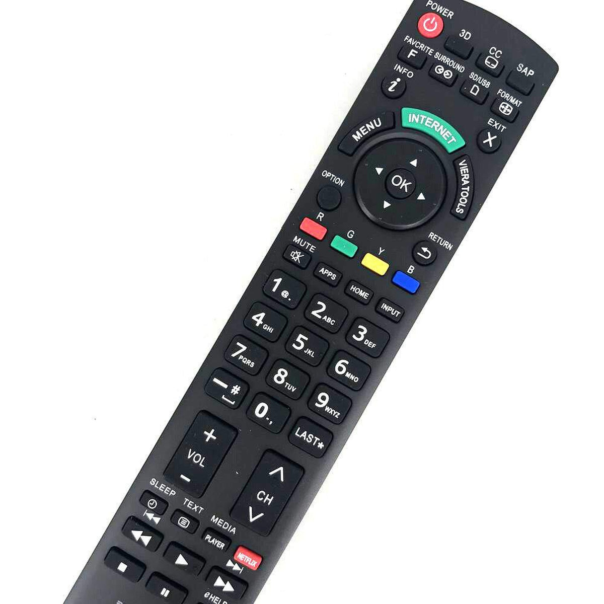 Young Universal Replacement Remote Control Pan-918 for All Panasonic Netflix 3D TV TC-L47E5X TC-L42E50 TC-P54G20 TC-P54VT25 Viera LCD LED Plasma HDTV TV