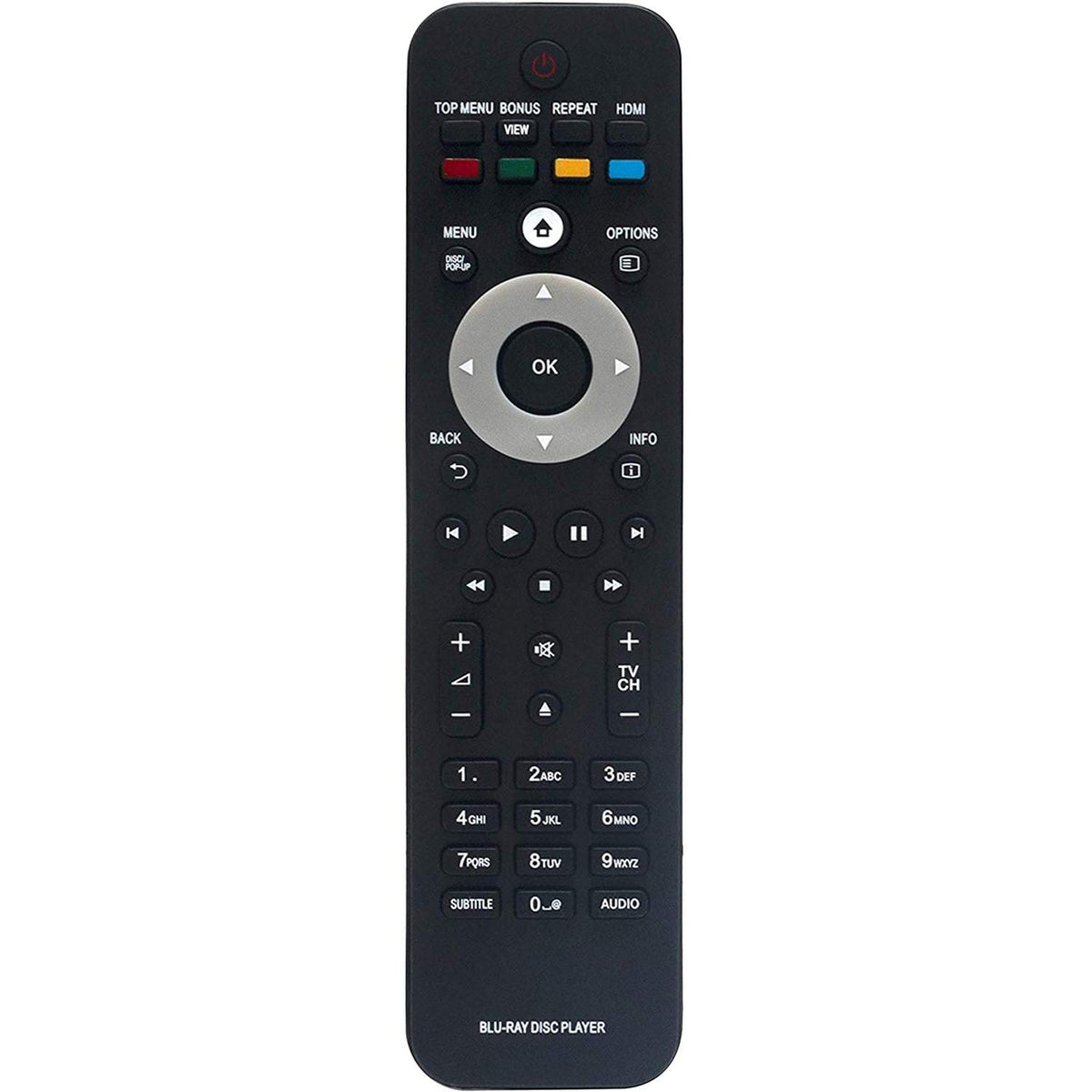 Young Replaced Remote fit for Philips BLU-RAY Disc Player BDP3000 BDP2500 BDP3000 BDP2500 NB545 NB545UD BDP3010 BDPP3020 P5005 /F7 BDP3406/F7 BDP5406/F7 BDP2600 BDP2600/93/98 BDP2610 BDP2688