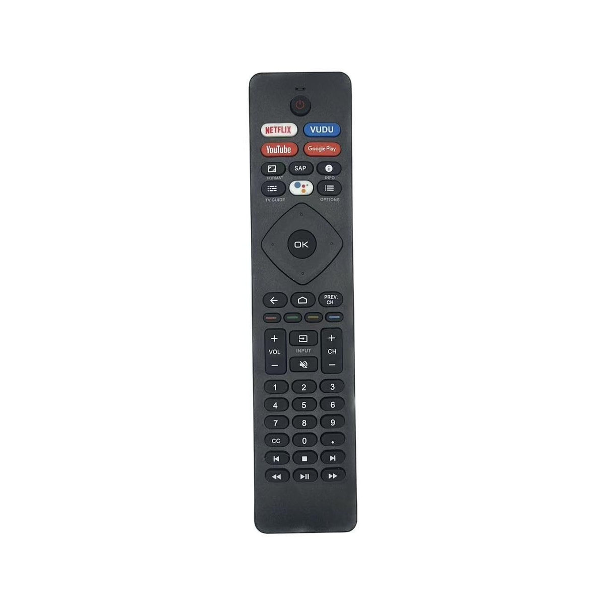 NH800UP Remote Control for Philips TV Remote Replacement for All Philips Smart TV Remote IR Remote for Philips Android LED LCD 4K Smart TV Wr 4 Shortcut Hotkeys