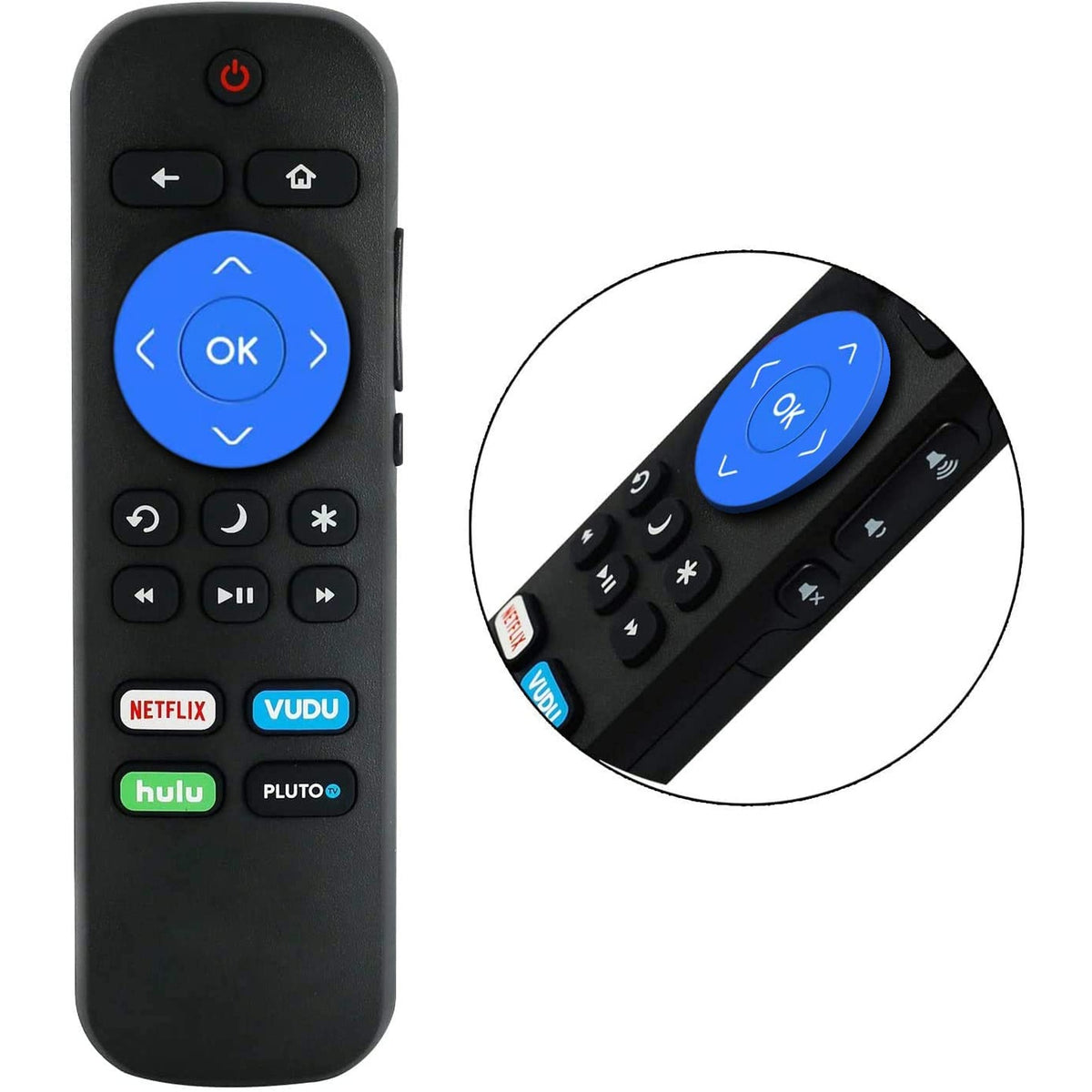 Young Remote Control fit for Philips Roku TV 50PFL4962 50PFL4662 43PFL4962 43PFL4662 40PFL4962 40PFL4662 40PFL4764 50PFL4962/F7 50PFL4662/F7 43PFL4962/F7 43PFL4662/F7 40PFL4962/F7 40PFL4662/F7