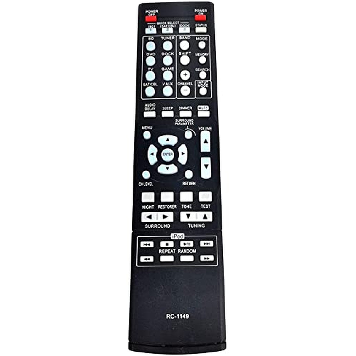 New RC-1149 Replaced Remote Compatible with Denon AV Receiver AVR-390 AVR-391 AVR-591 AVR-930 RC-1158 AVR-1601 AVR-2506 AVR-1310 AVR-1311 AVR-1312