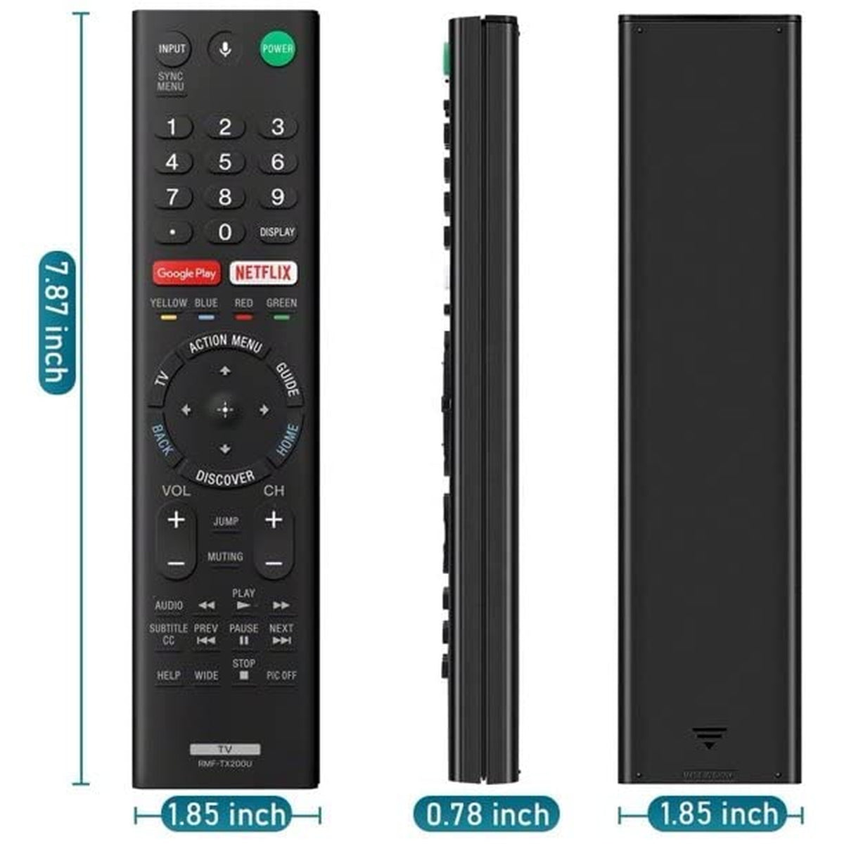 New IR RMF-TX200U Replace Remote Without Voice Fit for Sony Bravia TV XBR-65X930D XBR-75X940D XBR-65X900E XBR-75X900E XBR-75X940E XBR-43X800D XBR-49X800D XBR-65X850D XBR-75X850D XBR-55X850D
