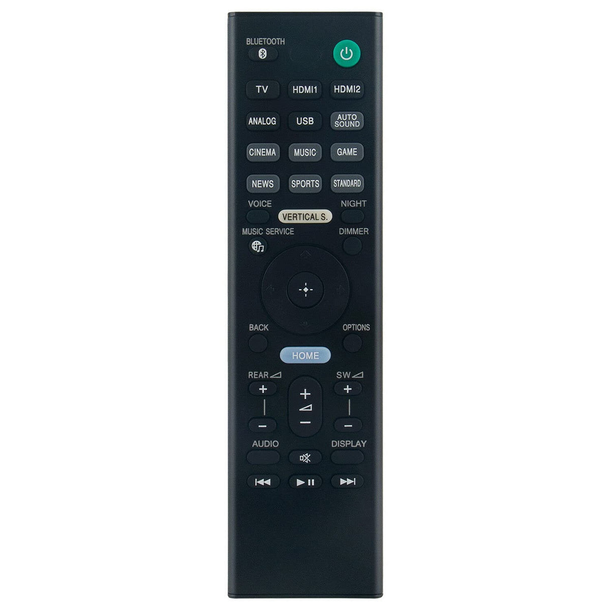 New RMT-AH400U Replaced Remote for Sony SoundBar HTZ9F HTZ9RF SAZ9F