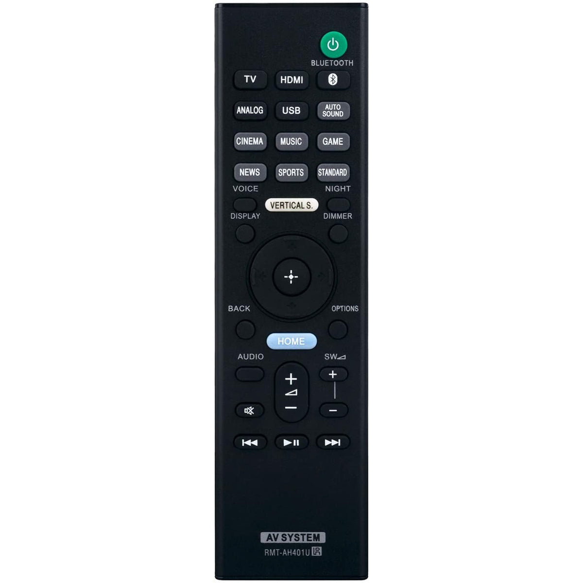 New RMT-AH401U Replacement Remote for Sony Soundbar HT-X9000F HTX9000F