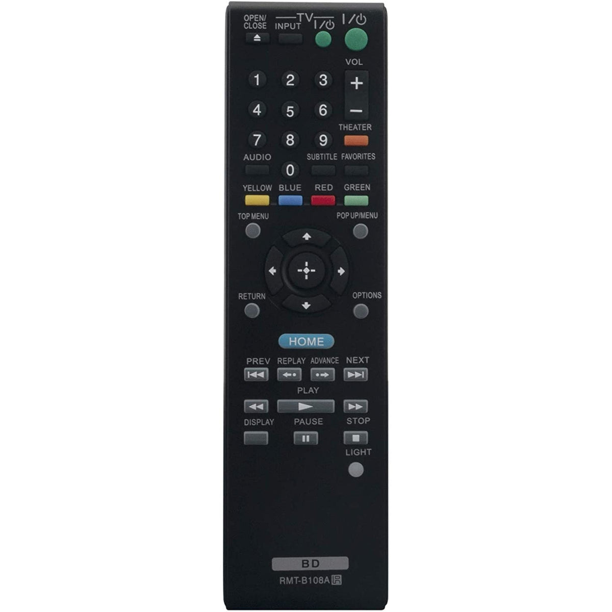 RMT-B108A Replacement Remote for Sony Blu-ray DVD Player BDP-BX37 BDP-S370 BDP-S770 BDP-S1700ES