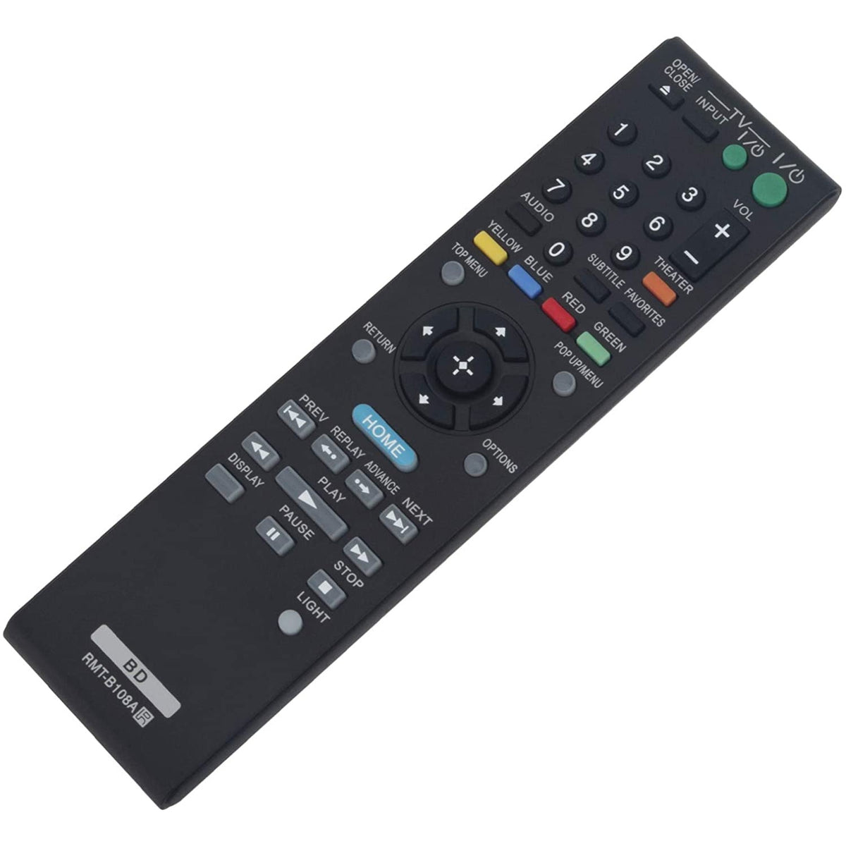 RMT-B108A Replacement Remote for Sony Blu-ray DVD Player BDP-BX37 BDP-S370 BDP-S770 BDP-S1700ES