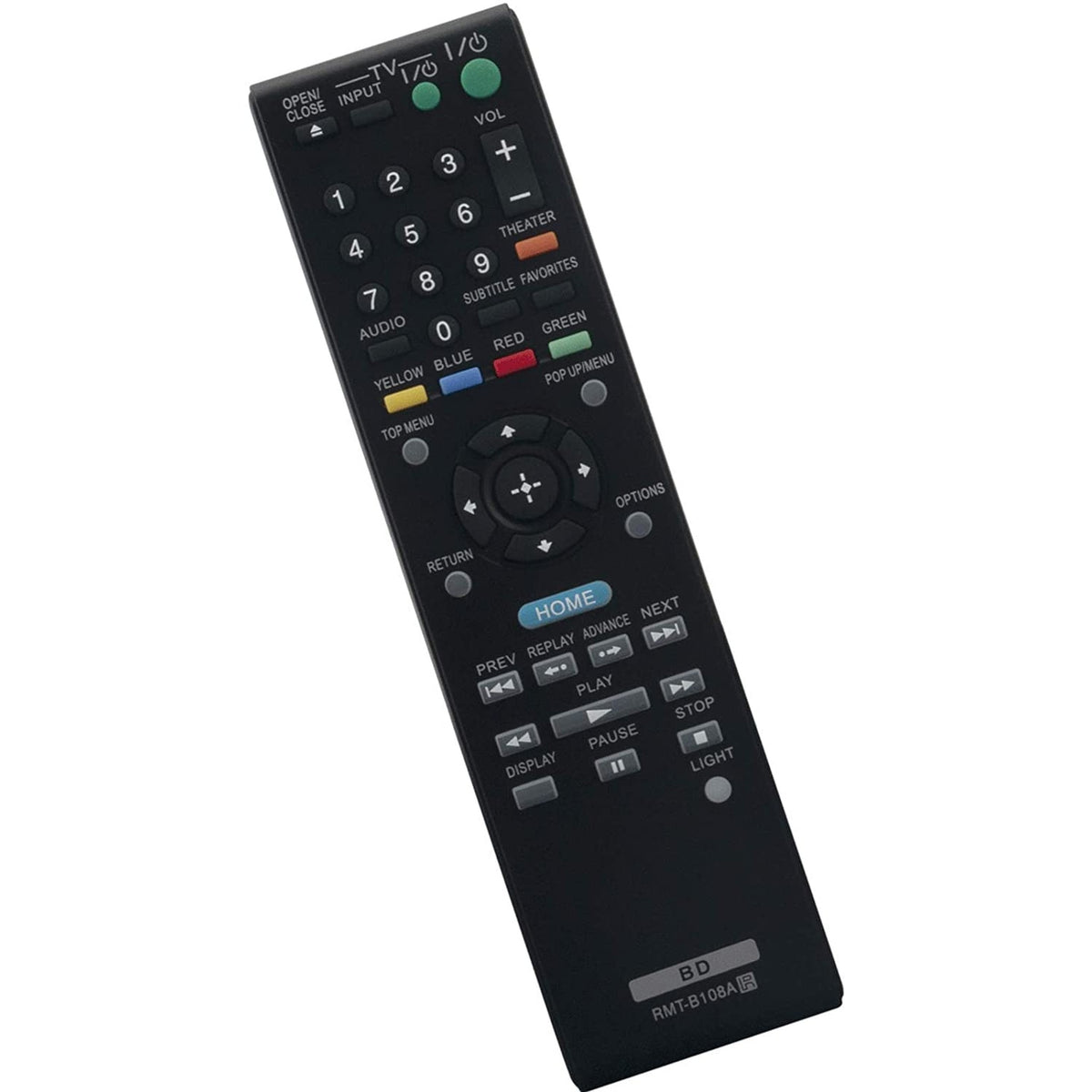 RMT-B108A Replacement Remote for Sony Blu-ray DVD Player BDP-BX37 BDP-S370 BDP-S770 BDP-S1700ES