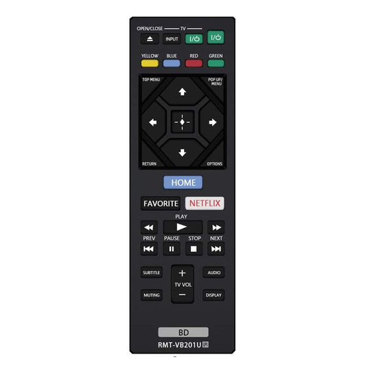 New RMT-VB201U Replacement Remote for Sony Blu-ray DVD Player BDP-S1700CA BDP-S3700