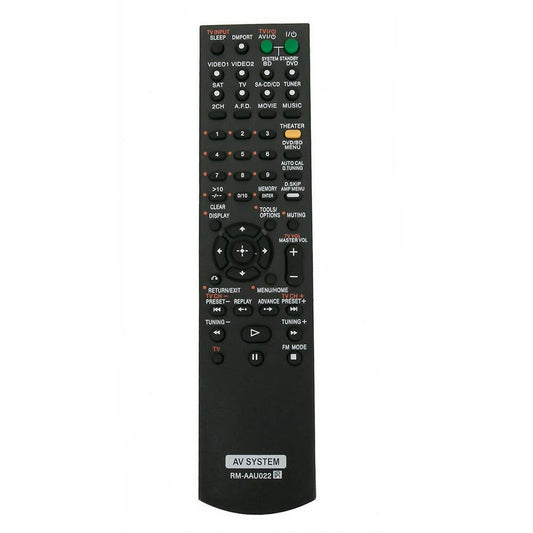 New RM-AAU022 Replaced Remote for Sony Home Theater Audio/Video Receiver AV System STR-DG520 STRKM7500 HTDDWG700
