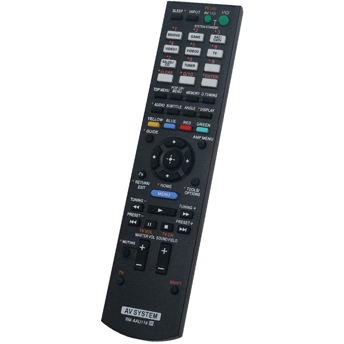 RM-AAU116 Replaced Remote for Sony AV Receiver System STR-DH740 STR-DH830 STR-DH550 STR-DH540B SS-SRP3500 HT-DDW3500