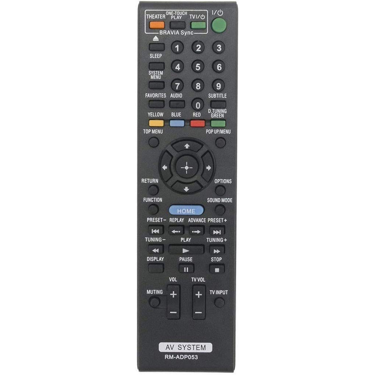 RM-ADP053 Replace Remote for Sony Blu-ray DVD BDV-E870 BDV-E570 BDV-E470 BDV-T57