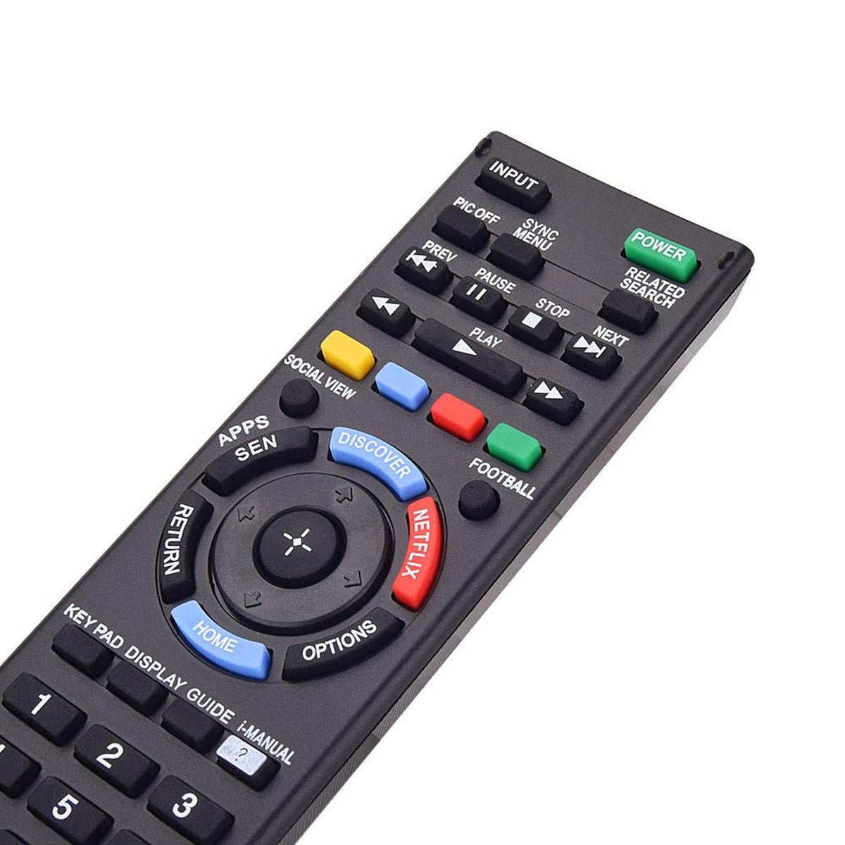New RM-YD103 Remote Control fit for Sony LED Smart HDTV KDL32W700B KDL40W580B KDL40W590B KDL40W600B KDL42W700B KDL48W580B KDL48W590B KDL48W600B KDL50W700B with Netflix Button