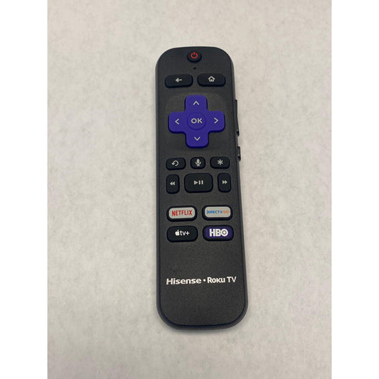 ROKU OEM Original HiSense Voice Control Remote Control Compatible with HiSense ROKU TVs (needs pairing), requires 2 AAA batteries (not included)